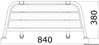 Zdjęcie produktu dla Platforma rufowa 840 mm Osculati 48.443.01