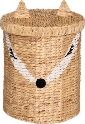 Image de Coffre à jouets "Renard" - jacinthe d'eau tressée H. 50 cm - Atmosphera créateur d'intérieur