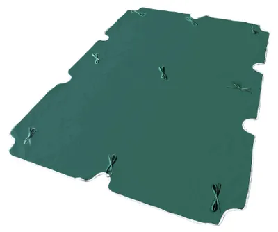 Image de Housse de rechange pour balancelle de jardin 2 places en polyester hydrofuge 165 x 112 x 1 cm - Vert