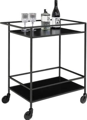 Produktbild von Servierwagen >Vita< in Schwarz, Melamin - 40x79x68cm (BxHxT)