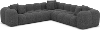 Produktbild von Bouclé Ecksofa Valora Graphit