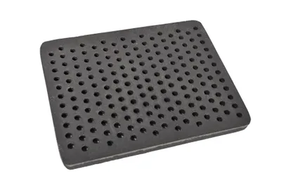 Obrázok produktu pre SEZAM rošt na kachle 31 x 24 cm liatinový liatinový rošt s otvormi krbový rošt štvorcový rošt na popol stolový rošt na kachle rošt na kachle krbový rošt