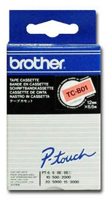 Productafbeelding van TCB01 BROTHER PTOUCH, 12 mm, oranje - schrijfstift