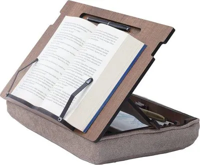 Produktbild von Famanu Bücherständer mit Aufbewahrung - Walnuss