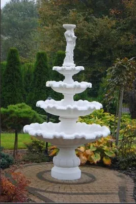 Produktbild von Zierbrunnen Springbrunnen Brunnen Garten Dekoration Fontaine Teich GRECO SHELLA