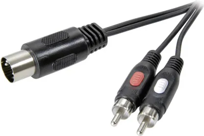 Immagine prodotto di Cavo di collegamento audio SpeaKa Professional connettore DIN / RCA [1x spina a diodi a 5 pin (DIN)