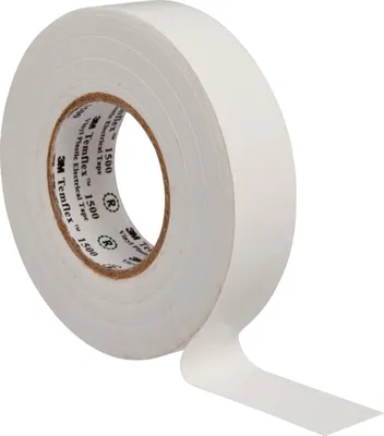 Image de 3M France Ruban électrique isolant vinyle 15 mm x 10 m, blanc TemFlex 1500 15x10ws