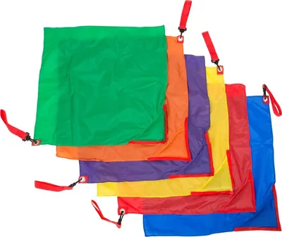 Zdjęcie produktu dla Zestaw 6 flag rytmicznych Sporda - kolorowe flagi taneczne dla dzieci