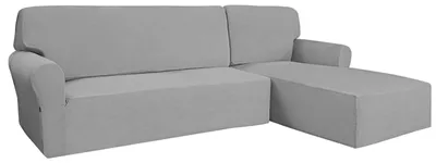 Productafbeelding van Comfortabele, elastische hoes voor een hoekbank, in L-vorm, bankhoezen voor de woonkamer, Jacquard