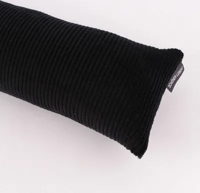 Produktbild von SCHÖNER LEBEN Zugluftstopper Cord Baumwolle grob schwarz div Größen Auswahl 90cm Länge