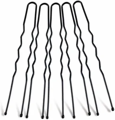 Produktbild von Schwarze Haarnadeln aus Metall, 60 Stück, 6 cm