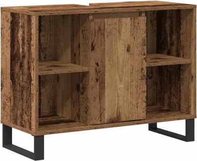 Zdjęcie produktu dla Szafka Łazienkowa z półką Stare drewno 80 x 33 x 60 cm