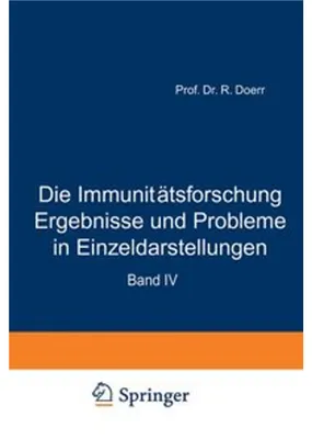 Image de Die Immunitätsforschung Ergebnisse und Probleme in Einzeldarstellungen