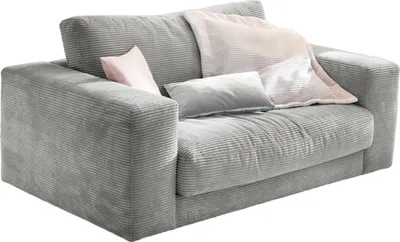 Produktbild von KAWOLA Doppelsessel MADELINE Loveseat Cord hellgrau