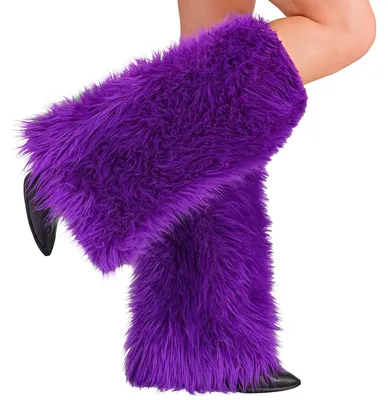 Produktbild von Beinstulpen Plüsch Violett