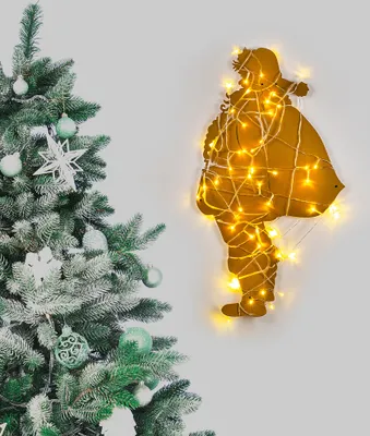 Image de Wallity, XMASGOLD - 005, sculpture murale, or, 100 % MÉTAL, 37 x 68 cm