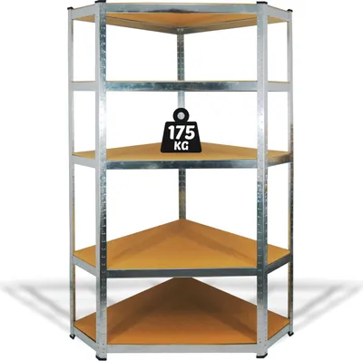 Immagine prodotto di Deco4Home Mobile ad angolo | 5 livelli | 180 x 90 x 30 cm | Portata 175 kg