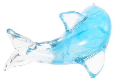 Produktbild von Glasfigur eines Delfins Kleine Delfin Skulptur Dekoration für Wohnzimmer Schlafzimmer Kinderzimmer