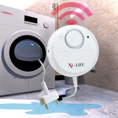 Produktbild von 10x X4-LIFE Wasseralarm Wassermelder Wasserleckdetektor
