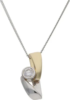 Produktbild von JuwelmaLux Anhänger 333/000 (8 Karat) Gold mit synth. Zirkonia JL30-02-3890