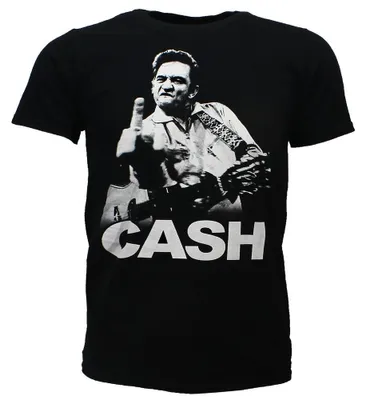 Produktbild von Johnny Cash Mittelfinger-T-Shirt - S