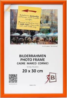 Produktbild von Holzrahmen 20x30 cm - orange - Holz