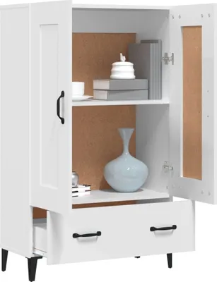 Obrázok produktu pre vidaXL Vysoká doska biela 70x31x115 cm Drevo