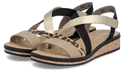 Image de Rieker Damen Sandalette Mehrfarbig/Leopard