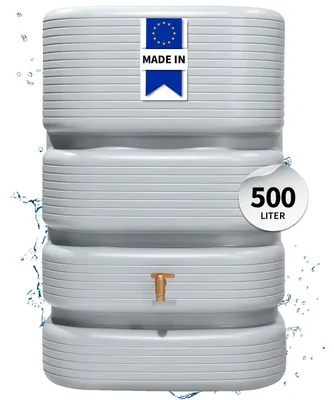 Productafbeelding van 4rain QUADRO wandtank 500 L betongrijs