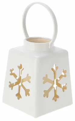 Image de Lanterne de Noël avec bougie LED, 14 cm