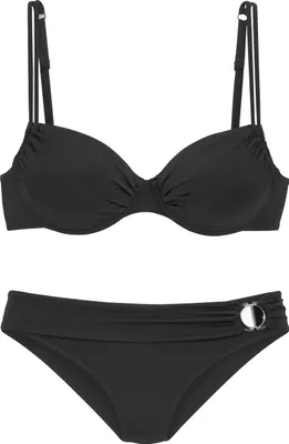 Produktbild von JETTE Bügel-Bikini schwarz Größe 42 Cup D