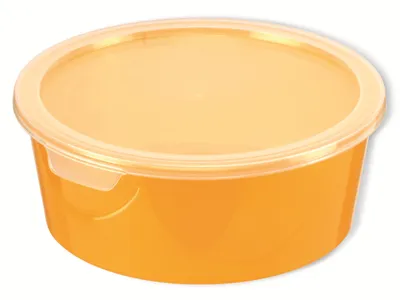 Produktbild von Deco Chef, 1,3 Liter, CURVER, rund mit Deckel, orange/transparent