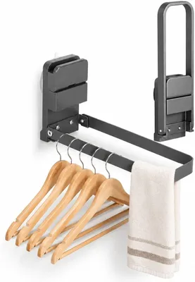 Produktbild von Kleiderbügel-Organizer – Set aus 2 – Saugnapfhalterung – Zusammenklappbar – Ohne
