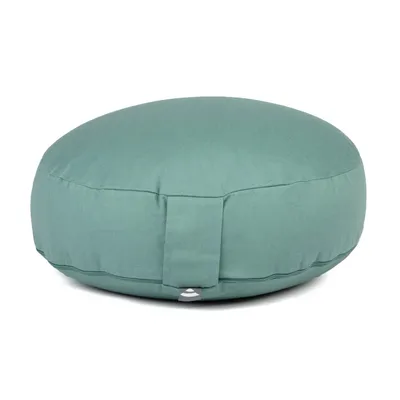 Produktbild von Meditationskissen RONDO ECO EXTRA FLACH mineral blue | Dinkelhülsen