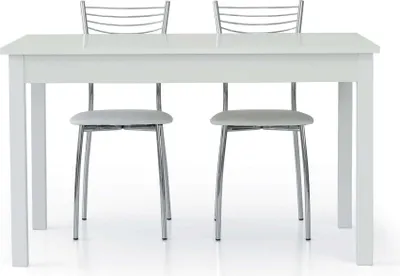 Immagine prodotto di Milani Home - tavolo da pranzo allungabile 140-200 x 90 cm, bianco, legno