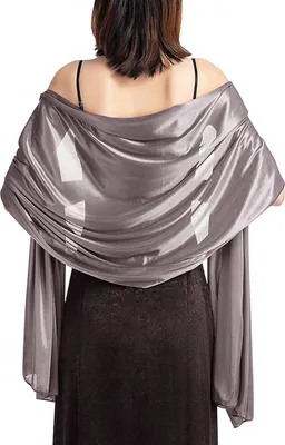 Produktbild von Damen Stola Schal Umhangtücher für Abendkleid Festlich Hochzeit Braut Frühling Sommer in verschiedenen Farben,weich und Schein 200 * 70CM