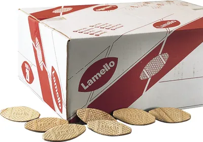 Produktbild von Verbindungsplättchen Lamello Größe 20 Länge 56mm Breite 23mm Stärke 4mm Buche