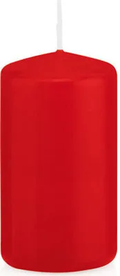 Produktbild von Stumpenkerzen mit ASF Abbrandschutz Rot 80 x Ø 38 mm, 24 Stück