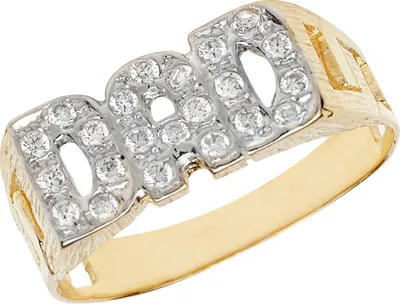 Produktbild von 9 Karat (375) Gold Herren - Dad Ring mit Zirkonia, 64 (20.4); TRS11182RSV