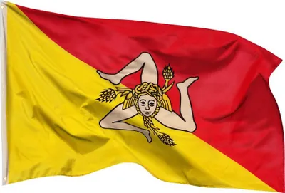 Produktbild von PHENO FLAGS Sizilien Flagge 90 x 150 cm Fahne Italien Sizilianische Sicilia