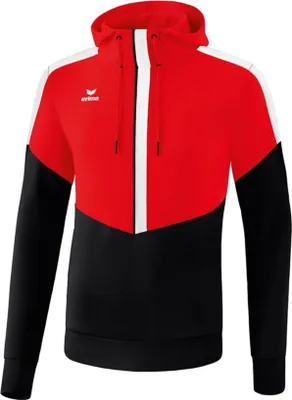 Produktbild von Erima Squad Kapuzensweat Herren - Rot / Schwarz / Weiß