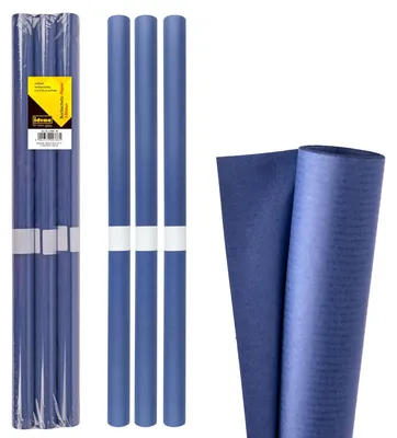 Obrázek produktu pro Ochranný papír na knihy 3 ks modrý 2mx50cm odolný proti roztržení, stálobarevný