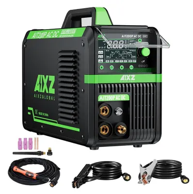 Produktbild von Schweißgerät - AIT200P AC/DC TIG/MMA/ARC - 5-in-1 Multiprozess - AC/DC Für Aluminium - HF-Zündung - Puls - 2T/4T - 200 A - Braun