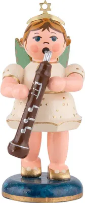 Produktbild von Engel mit Altoboe (6,5cm) von Hubrig Volkskunst