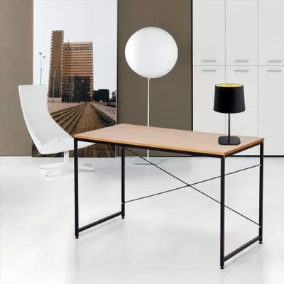 Immagine prodotto di Tavolo da lavoro industriale Wootop legno acciaio inox struttura in metallo 150 X 60
