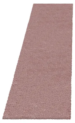 Obrázok produktu pre Koberec do obývačky, ružový, 80 x 250 cm, jednofarebný – z polyesteru
