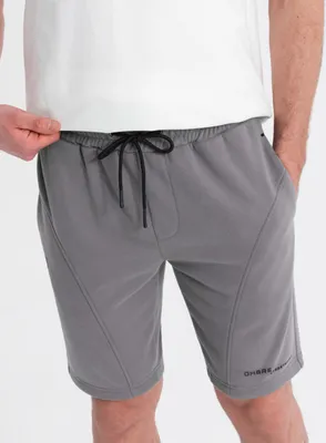 Obrázek produktu pro Ombre Clothing Pánské teplákové kraťasy Thara šedá XXL