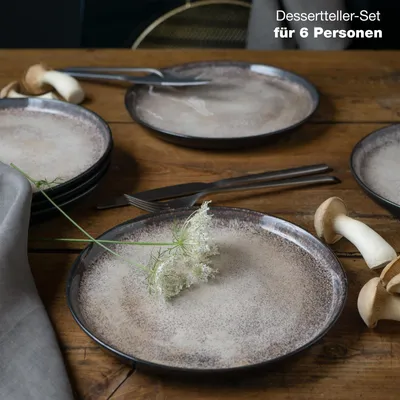 Produktbild von Moritz & Moritz VIDA 6tlg Dessertteller Beige