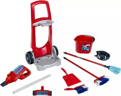 Immagine prodotto di Theo Klein Vileda carrello scopa con aspirapolvere 3in1, aspirapolvere per bambini, giocattolo per bambini, giocattolo per bambini, 6720