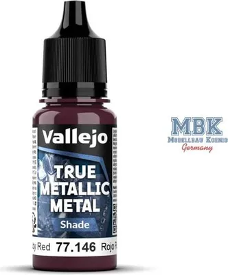 Zdjęcie produktu dla Vallejo VA77146, odcień metaliczny – rubinowy czerwony